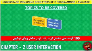 Increment Operator in C Program Decrement Operator in C Program Postfix vs Prefix Operator L-18