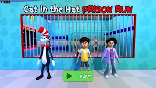 THE CAT IN THE HAT PRISON RUN! 🤣 #roblox Roblox Obby Barry's Prison Run