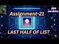 Last half of List Assignment-21 CCBP NxtWave CCBP 4 0 Telugu Python Coding Python