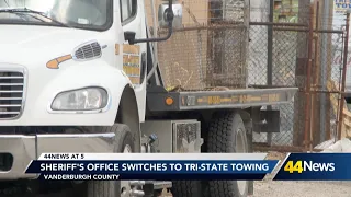 Vanderburgh County Sheriff s Office signs contract with new towing company