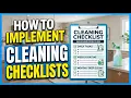 How to Implement - Cleaning Checklists
