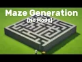 How To Make A Maze Generator In Minecraft MCPE Tutorial