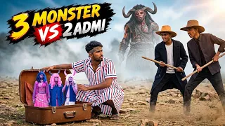 Monster vs Admi का आमना सामना ☠️😱 @Blackdancercomedy