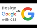 CSS Google Logo - How to Design Google Logo with HTML and CSS in 4 Minutes