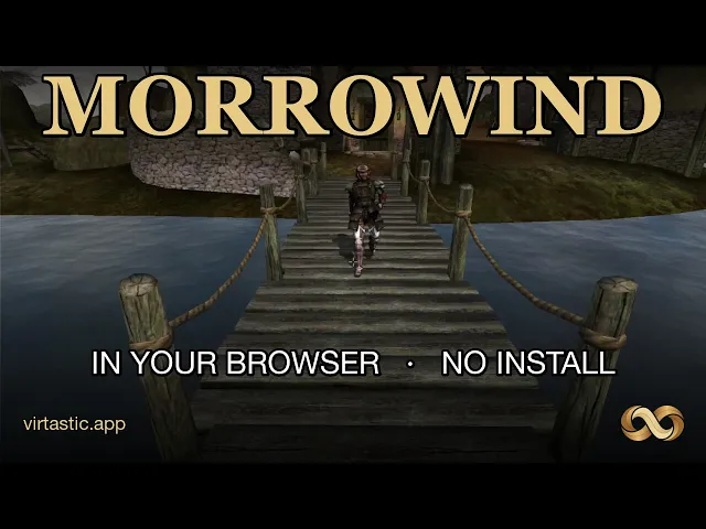 Morrowind running in a browser tab (OpenMW compiled to WebAssembly)