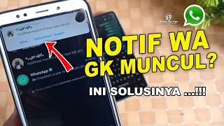 cara agar notifikasi wa muncul di atas layar