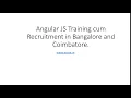 Angular JS Training cum Recruitment in Bangalore and Coimbatore - etcoe in