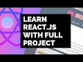 Learn React js with Full Project React Hooks React Router React Crash Course
