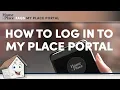 How to log in to the portal My Place Portal