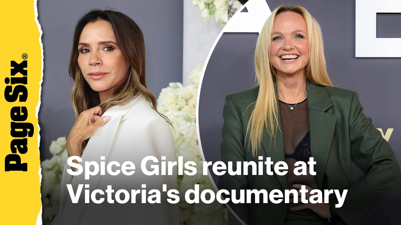 The Spice Girls attend documentary premiere: Victoria Beckham, Geri Halliwell, Emma Bunton, Melan...