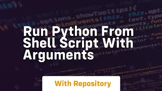 run python from shell script with arguments
