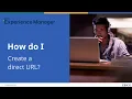 How do I create a direct URL for my EBSCO resources