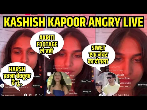 Download MP3 Kashish Kapoor Angry LIVE On Jashwanth, Akriti, Harsh, Digvijay | Siwet | Splitsvilla 15