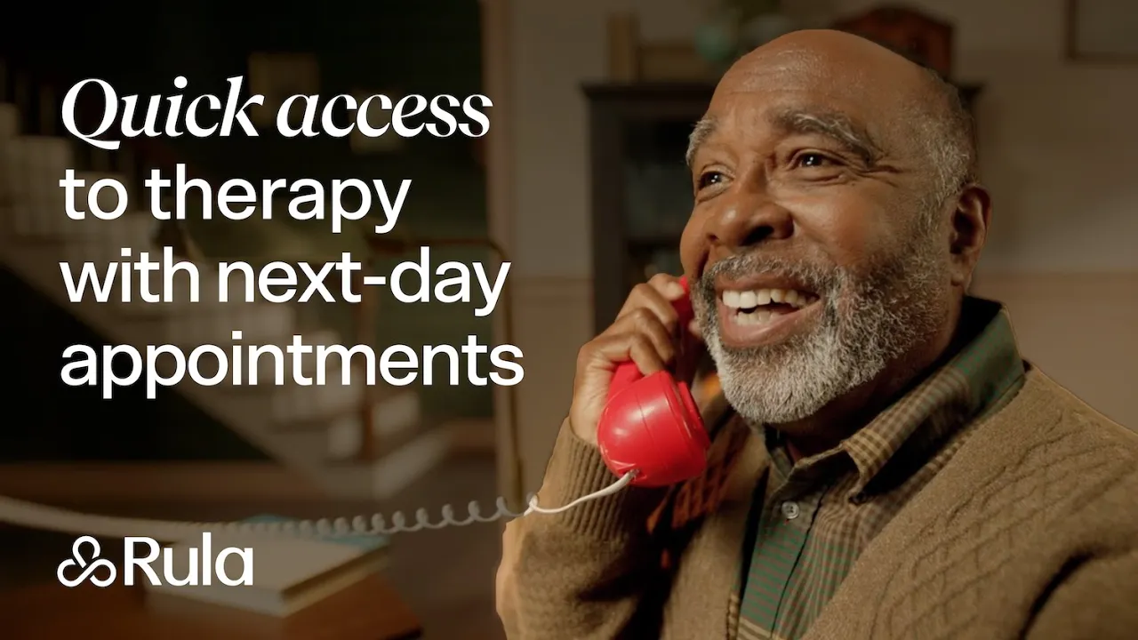 Rula — Rula — Unexpectedly easy-to-schedule mental healthcare (YouTube video ad)