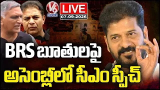 LIVE: CM Revanth Reddy Speech In Assembly On BRS Leaders Abusive Words | V6 News