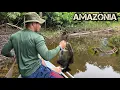 Pesca Ribeirinha, De CARA COM ANIMAIS SELVAGENS e MUITOS PEIXES na FLORESTA AMAZÔNICA 