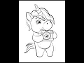 Printable unicorn coloring pages