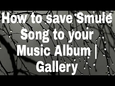 Download MP3 How to save | convert Smule 2020 Songs to your  Music album |Phone Gallery