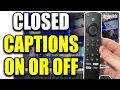 How to Turn Closed ON or OFF on Fire TV Firestick