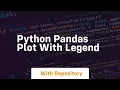 python pandas plot with legend
