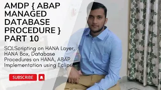 3 10 SQL Script Databased Procedures AMDP Creation from Eclipse