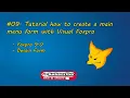 09 How to create a main menu form with Visual Foxpro 9 0