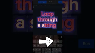 String iteration in python loop through string python tutorial