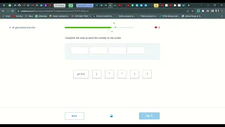 2 Al generated practice Introduction to Python Sololearn