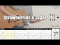 Download Lagu Strawberries \u0026 Cigarettes - Troye Sivan | Fingerstyle Guitar | TAB + Chords + Lyrics