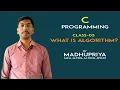 C-Programming in Kannada Class03 What is an Algorithm MADHUPRIYA Explanation in Kannada