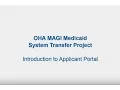 Introduction to the Applicant Portal