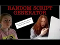We made a film using a RANDOM STORY GENERATOR