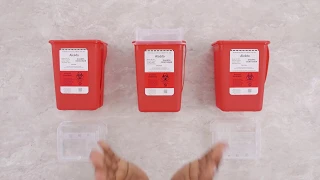 How to Use Alcedo Sharps Container