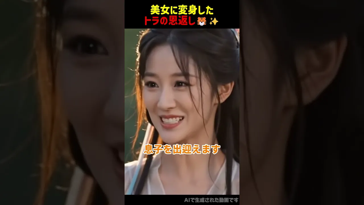 【矢に撃たれたトラが美女に変身し恩返しをする奇跡】