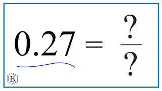 0 27 as a Fraction simplest form