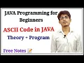 ASCII Code in JAVA What is ASCII Code in JAVA and how to find JAVA Full Course for beginners