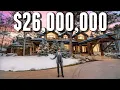 Touring a 25 950 000 LUXURY Log Cabin MANSION