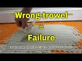 How to select the correct trowel Como seleccionar la llana correcta
