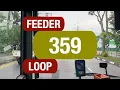 Go-Ahead Feeder 359 Bus Service Route Visual