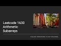 Leetcode 1630 Arithmetic Subarrays