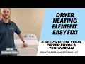 How To Replace A Dryer Heating Element Easy DIY