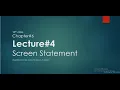 Screen Statement in GW basic 10th class computer Chapter 6