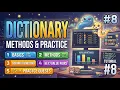 Python Dictionaries Basics Methods Practice Questions Lecture