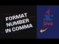 How to Format Numbers with Commas in Java 2025