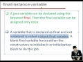 Lecture 17 final keyword in Java Hindi