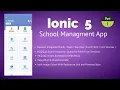 Ionic 5 School Managment App Home Page UI