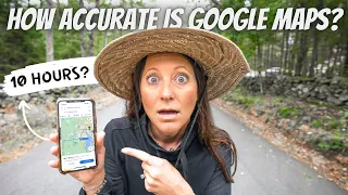 walking across an entire state putting google maps to the test 
