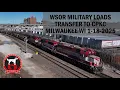 WSOR Military Loads Being Transferred To CPKC In Milwaukee WI 1-18-2025
