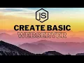 Create a Web Server in NodeJS Without express