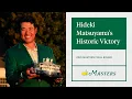 Hideki Matsuyama s Historic Victory The Masters